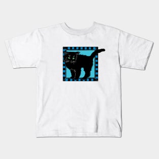 Black Kitten Kids T-Shirt